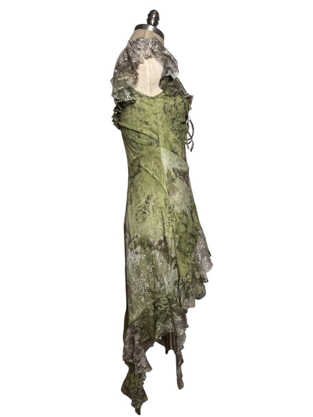 Urban Outfitters Hyacinth Lace Spliced Midi Dress Fairycore Whimsigoth Medium - Picture 7 of 13